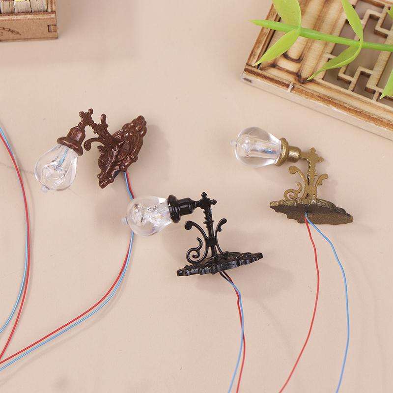 Миниатюрный кукольный домик настенный светильник настольная лампа мини светодиодное освещение украшение дома кукольная мебель игрушка может быть яркой