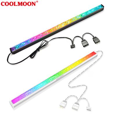 COOLMOON Diamond ARGB Светодиодная лента 5V 3Pin/Малый 4Pin Магнитная Цветная Атмосферная DIY Лампа Бар для Корпуса ПК