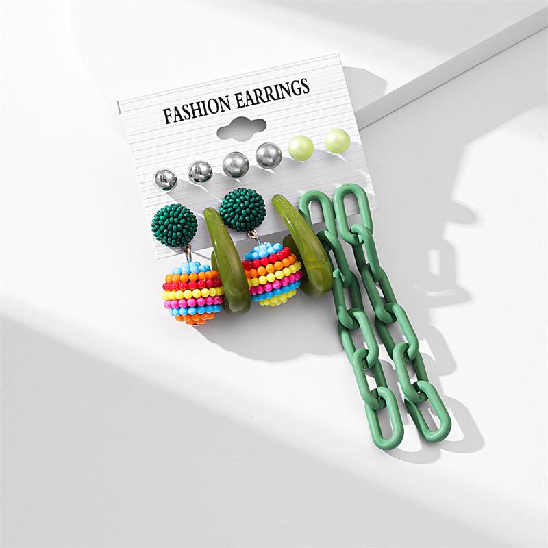 Красочные серьги-капли для женщин, модные геометрические акриловые серьги из смолы, ювелирные изделия для вечеринок