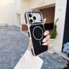 Чехол Apple iPhone 16 с блоками цветов и держателем для линз, тонкий магнитный дизайн, противоскользящая полоса, защитная крышка для 17 Pro Max.