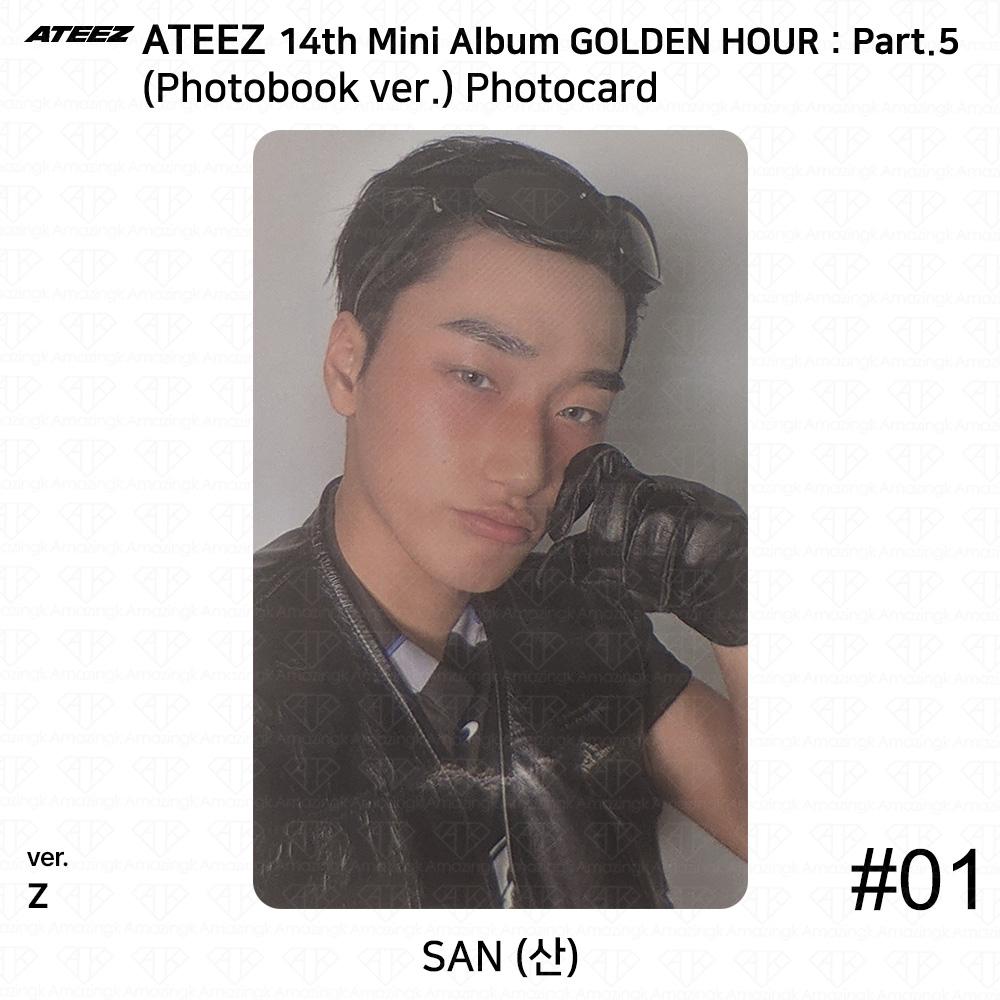 ATEEZ 14-й мини-альбом Golden Hour Часть 5 Фотобук версия. Фотокарточка Z ВЕРСИЯ