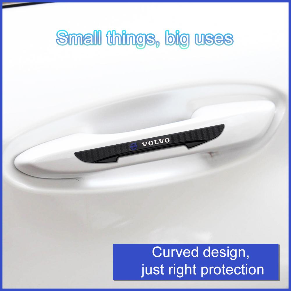 4PCS Car Door Anti-collision Protector Bumper Strip Sticker For Volvo S90 V90 V60 V40 XC90 S60 XC60 V70 XC40 S80 T6 EX90 EM90