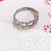 Sterling Silver Ring, Frida Knot, Free Size, 925 Silver Ring