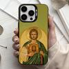S-San-N J-Judas T-Tadeo-O ART Чехол для телефона для iPhone17,16,15,14,13,12,11 Plus,Pro Max Черный Конфетный Посеребренный Чехол