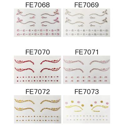 3D наклейки для глаз, украшения лица, наклейки для вечеринки, макияжа, алмазные маски, временные татуировки, наклейки своими руками