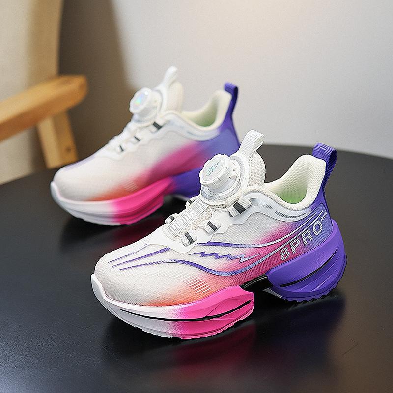 Breathable red rabbit 8pro rotating button classmate lightweight shock absorption rebound non-slip running shoes male and female students sports shoes