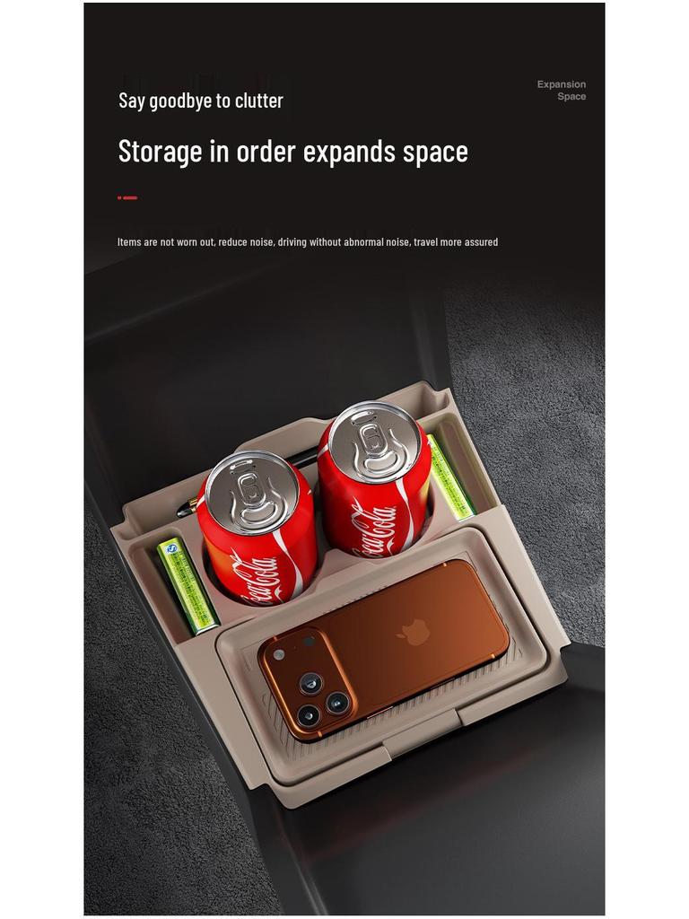 Dustproof Silicone Storage Box for Geely Xingyue L - Center Console Organizer for 26 Models.