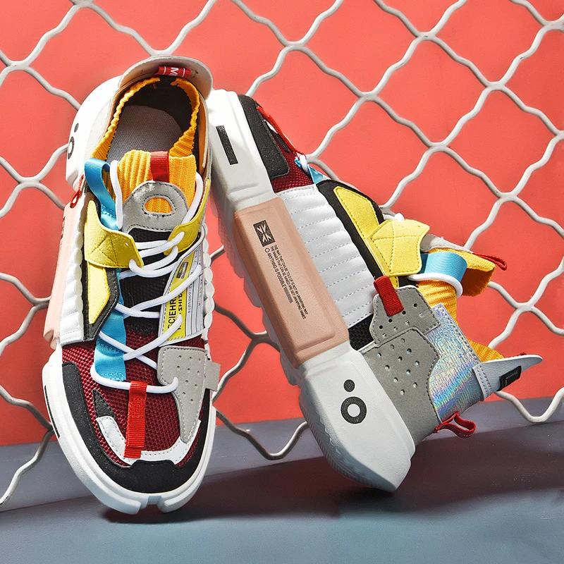 Цветные кроссовки мужские Tenis Дышащая мужская повседневная обувь Летняя мужская обувь для пары Легкие черные кроссовки Zapatillas Hombre