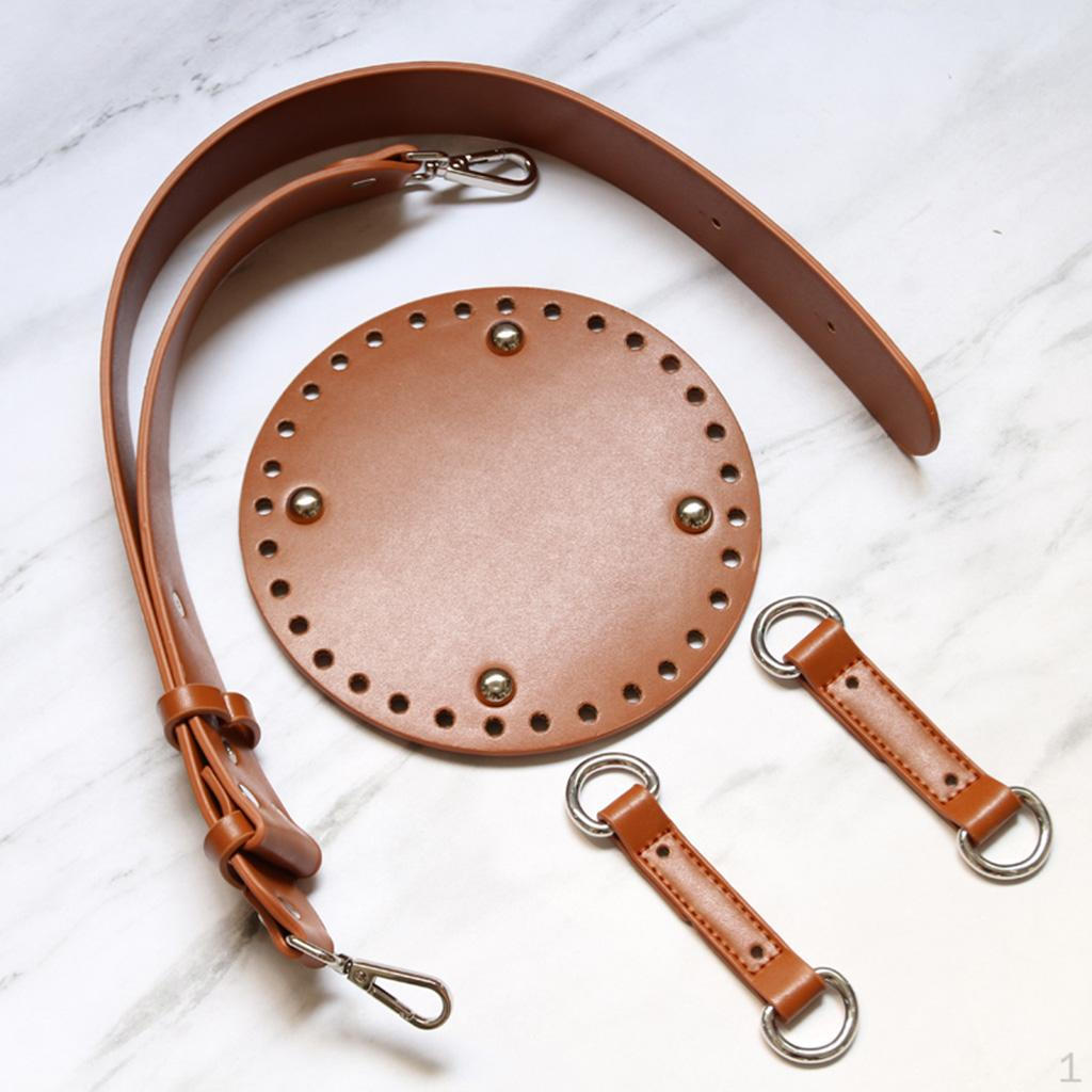 1 Set DIY Leather Crochet Bag Bottom Strap Handbag Making Supplies