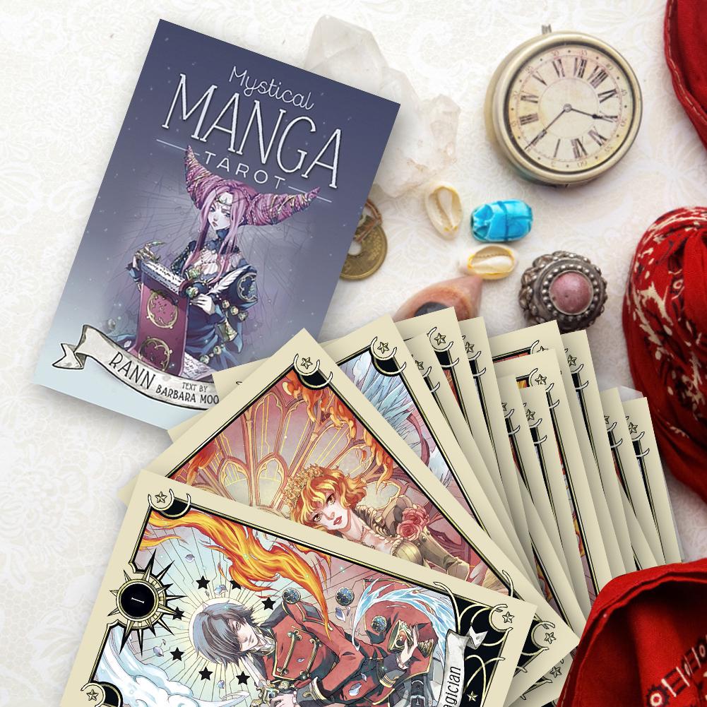 78 шт. мистические карты Таро Манга, прочные модные игровые карты Таро для энтузиастов Таро Манга Фа