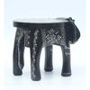 Wooden Painting Decorative Rajastani Painted Elephant Stool Home Decorative Items Showpiece(8 Inch) (Black)