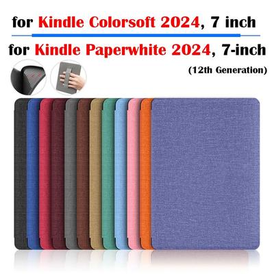 Мягкий чехол Colorsoft с поддержкой для руки Funda для Kindle Paperwhite 2024 7 дюймов (12-е поколение)
