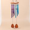 1 шт. Классические 6 трубок Алюминиевые трубки Колокольчики ветра с крючком и деревянной подвесной биркой Украшение для балкона, коридора Подарок на день рождения