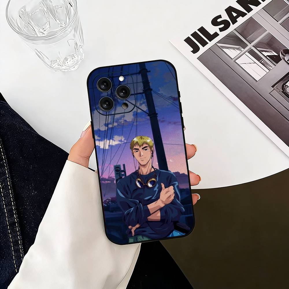 GTO Великий Учитель Онидзука Чехол для телефона для iPhone 17,16,15,14,13,12,11 Plus,Pro Max,XS,Мягкий силиконовый черный чехол