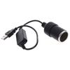 Адаптер-преобразователь 5В 2А USB-порт в автомобильную розетку прикуривателя 12В 8Вт Для автомобильной розетки Штекер Разъем Питания
