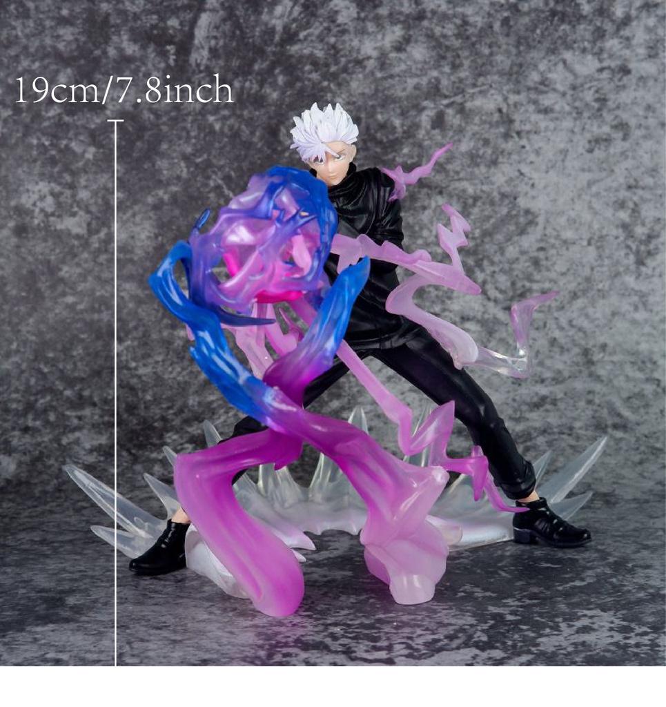 19cm 7.8 inch Anime Special Effects Gojo Satoru Action Figures Pvc Statue Desktop Ornamen Collection Statue Model Decoration