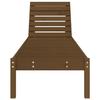 VidaXL Chaise Longue, Siège avec Dossier Réglable, Bain de Soleil, Transat de Jardin Terrasse Balcon, Scandinave, Marron 825071