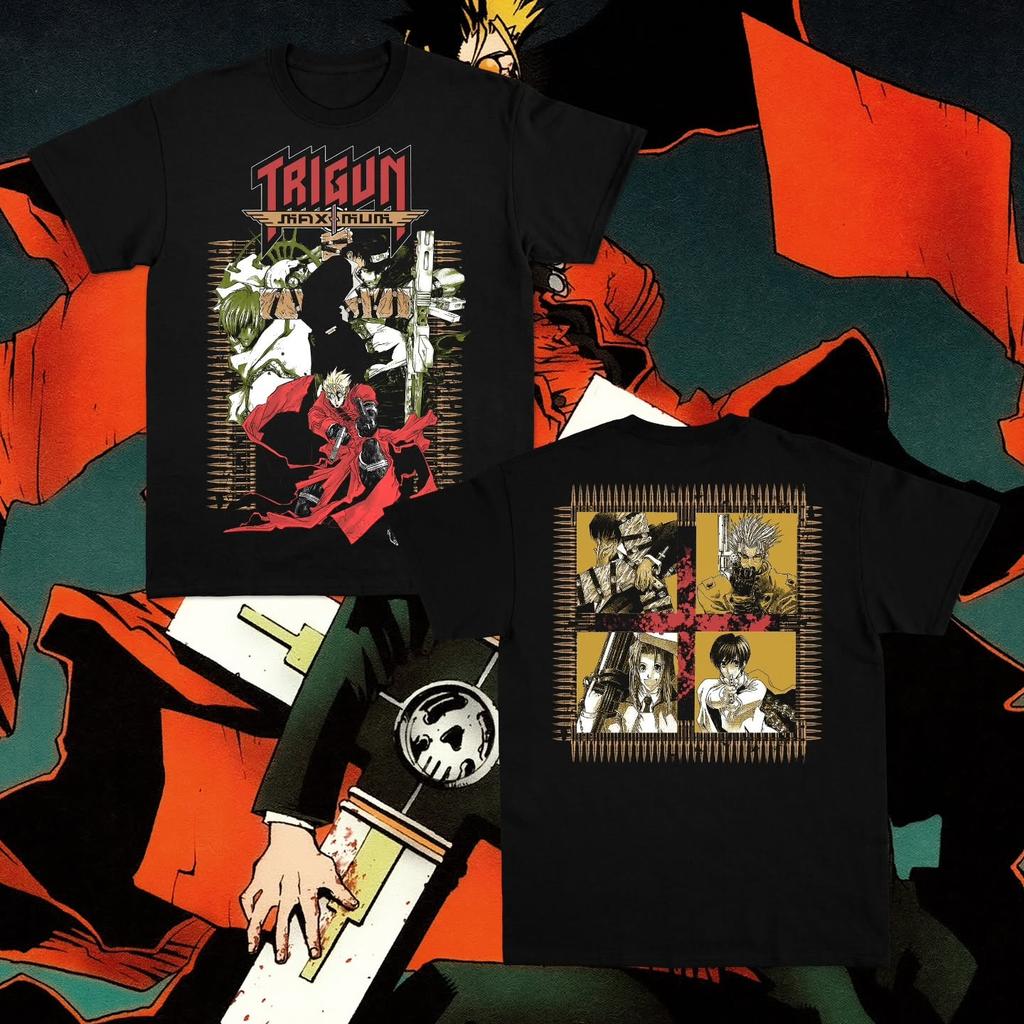 Monarch Wear Trigun Maximum T-Shirt Vash Anime Black