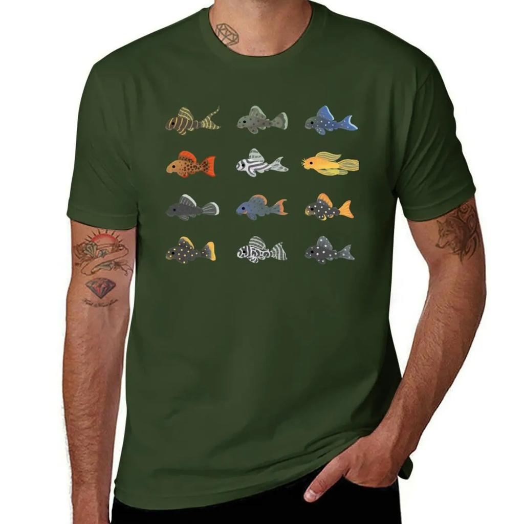 Pleco black TShirt oversized vintage anime shirt Unisexs graphic tshirts anime