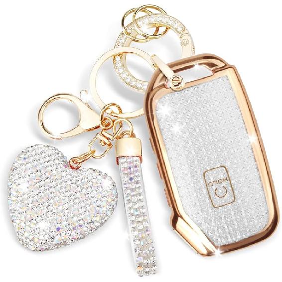 FT FUNTOR For Kia Key Fob Cover,Compatible With Kia Soul Forte Telluride K5 Seltos NIRO Sportage Sorento,5 Buttons TPU For Kia K5 Key Fob Cover With