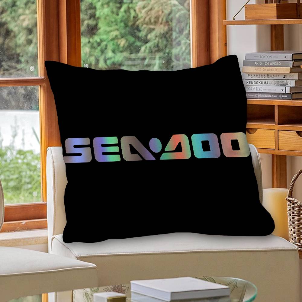 S-Sea D-Doo Seadoo Офисная Подушка Наволочка Чехол на Подушку Автомобиля 45X45СМ Наволочка для Подушки под Поясницу Чехол на Подушку Дивана