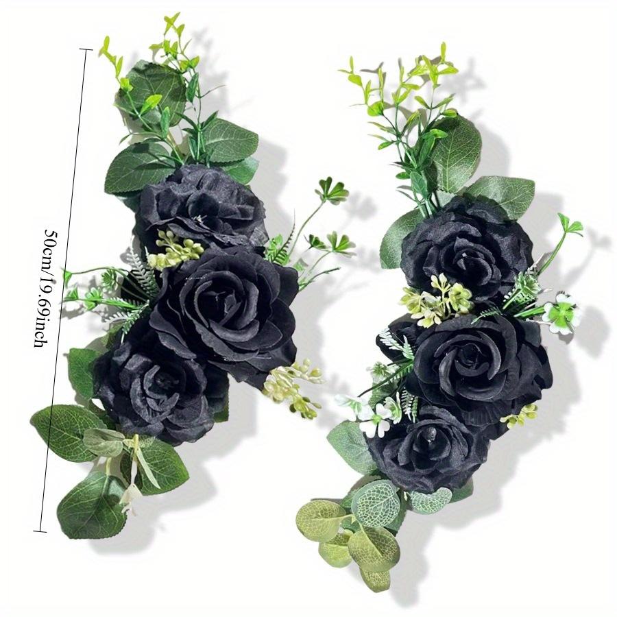 2 шт. Уличные Имитация Розы Многоцветные Цветы для Спинки Стула Арка Угловой Цветок