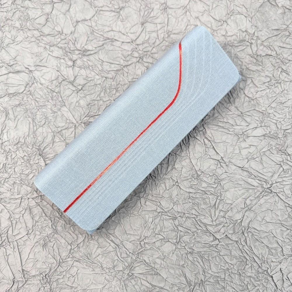 Unisex PU Leather Eyeglasses Case Hard Shell Handmade Triangular Sunglasses Case Portable Anti-extrusion Foldable Glasses Box