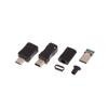 5Sets Mini Usb Type C Male Head With Sheath Micro Usb Jack Connector Terminal