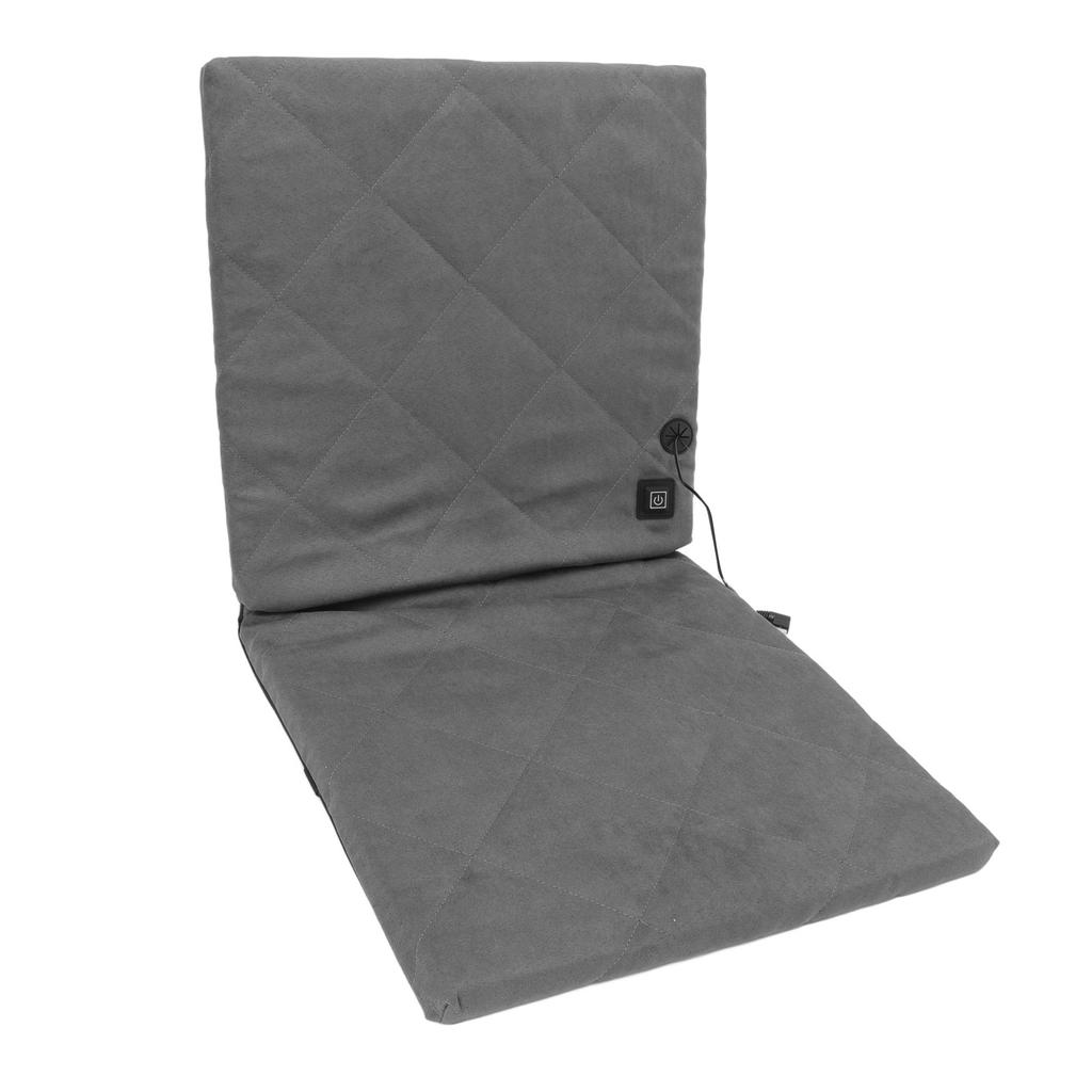 Electric Heating Seat Cushion Foldable Stadium Seats Heated Cover Pads with Backrest for Camping