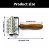 Kitchen Pizza Dough Docker Wood Handle Stainless Steel Pizza Roller Pin Wheel Hole Puncher for Home Baking Enthusiasts
