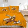 Tintin'S Dynamic Adventure Print 3Pcs Bedding Setduvet Cover With 2 Bedropillowcase Home Birthday Gift