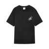 Puma Ss25 Ss Gf Tee Paro Fashion Print Round Neck Pullover Short Sleeve T-Shirt Unisex Tops Black 631253-01