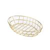 Oval Storage Basket Multi-Purpose Fruit Serving Basket Oval Wire Basket  Desktop Accessories