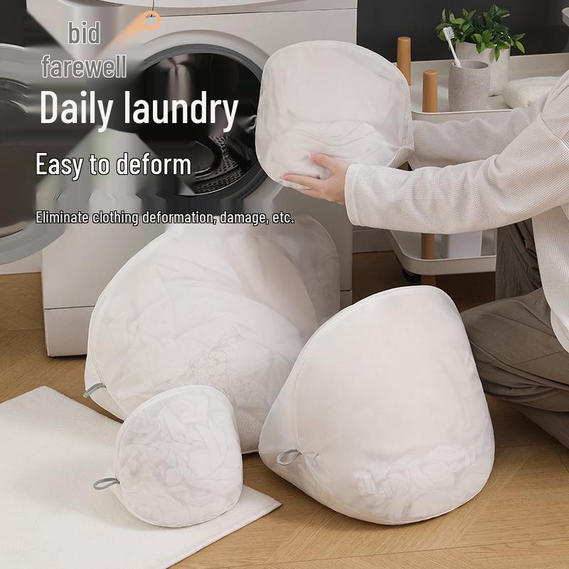 Экологичный мешок для стирки: Утолщенная мелкая сетка, без флуоресцентных веществ, защитный мешок для стирки и ухода за нижним бельем и бюстгальтерами из Японии и Кореи.