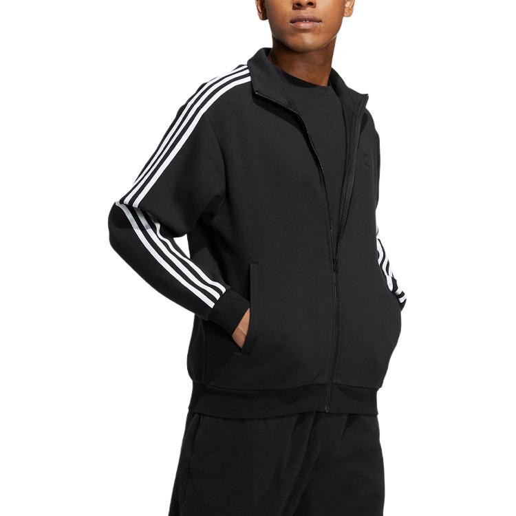adidas Куртка свободного кроя Neo с тремя полосками на молнии, куртка унисекс, черная IA6909