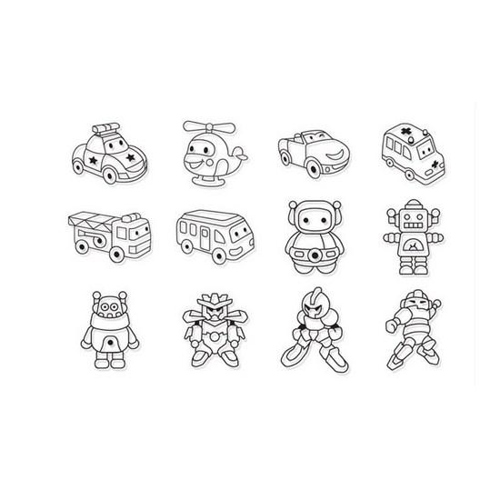 Amos Glass Deco Kids 2, синий, 1 шт., популярный персонаж в Корее