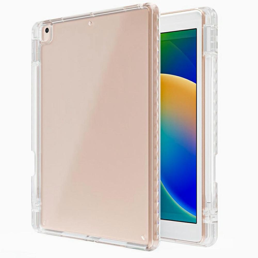 Tablet Case For iPad 10.2 (2021)/(2020)/(2019)/Air 10.5 Inch (2019)/Pro 10.5-inch (2017),Corner Protection Clear Acrylic+TPU Cover