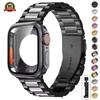 Ремешок из нержавеющей стали+чехол Ultra для ремешка Apple Watch 10 42 мм 46 мм 44 мм 45 мм 41 мм 40 мм Металлический ремешок для Iwatch Series 9 8 7 6 SE