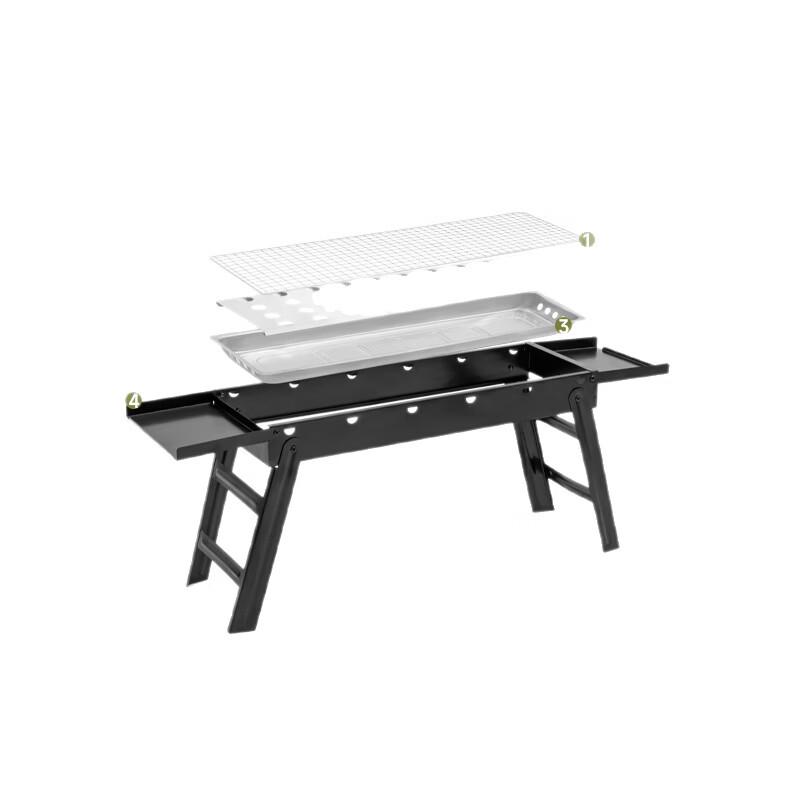 SMVP Folding Stainless Steel BBQ Grill