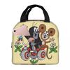 Cute Happy Mole Krtek Insulated Lunch Bag for Kids School Cooler Thermal Food Box Tote Portable Lunch Boxes Container