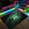 Hibernian FC Design Crystal Velvet Carpet Cozy Non?Slip Printed Rug For Bedroom Living Room Entrance