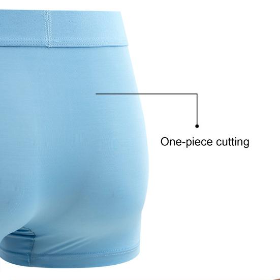 Мужские трусы-боксеры, эластичные, средней талии, U-образные, однотонные шорты, широкий пояс, тонкие трусы из ледяного шелка