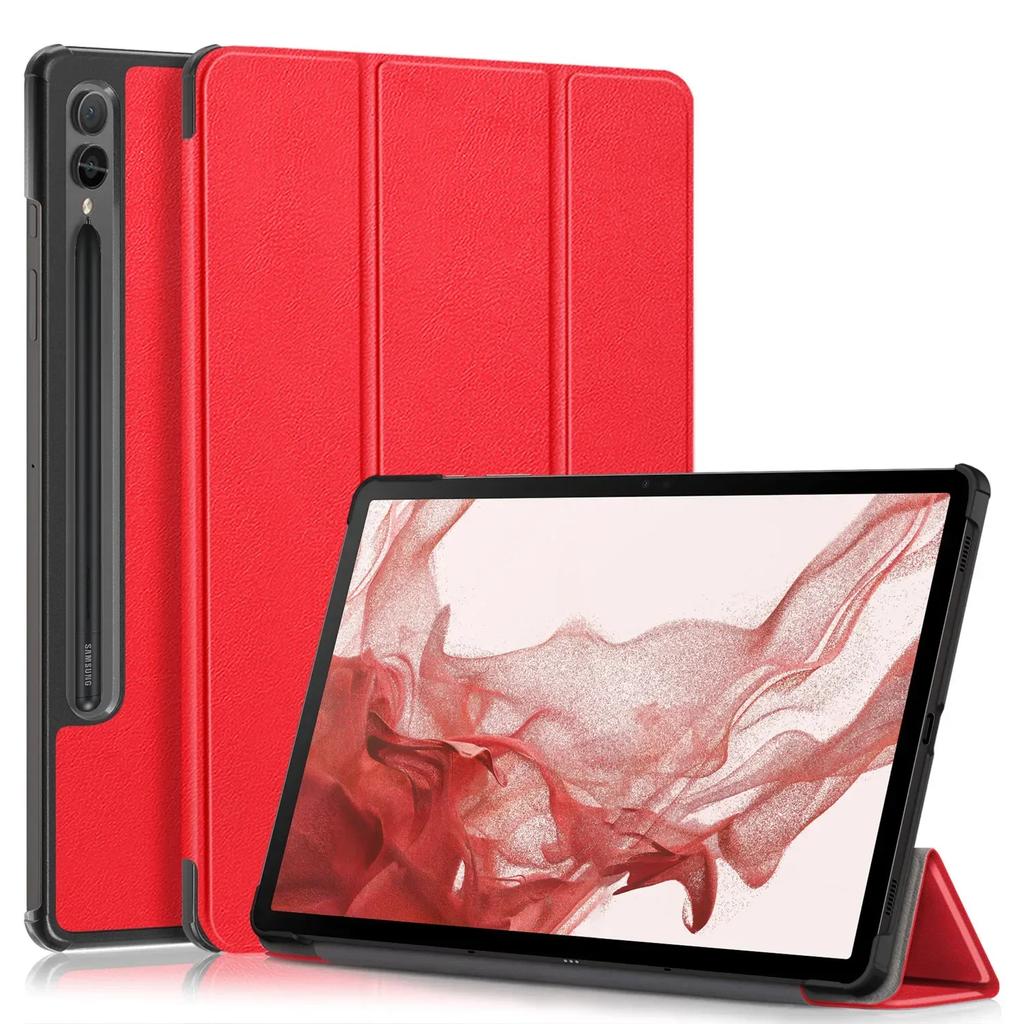 Case For Samsung Tab S9 Fe Plus Case 12.4" Tri-Folding Stand Magnetic Smart Cover For Coque Galaxy Tab S10+ S10FE S10 FE+ Case