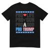 Футболка Pro Life Pro gun Pro God Pro Trump