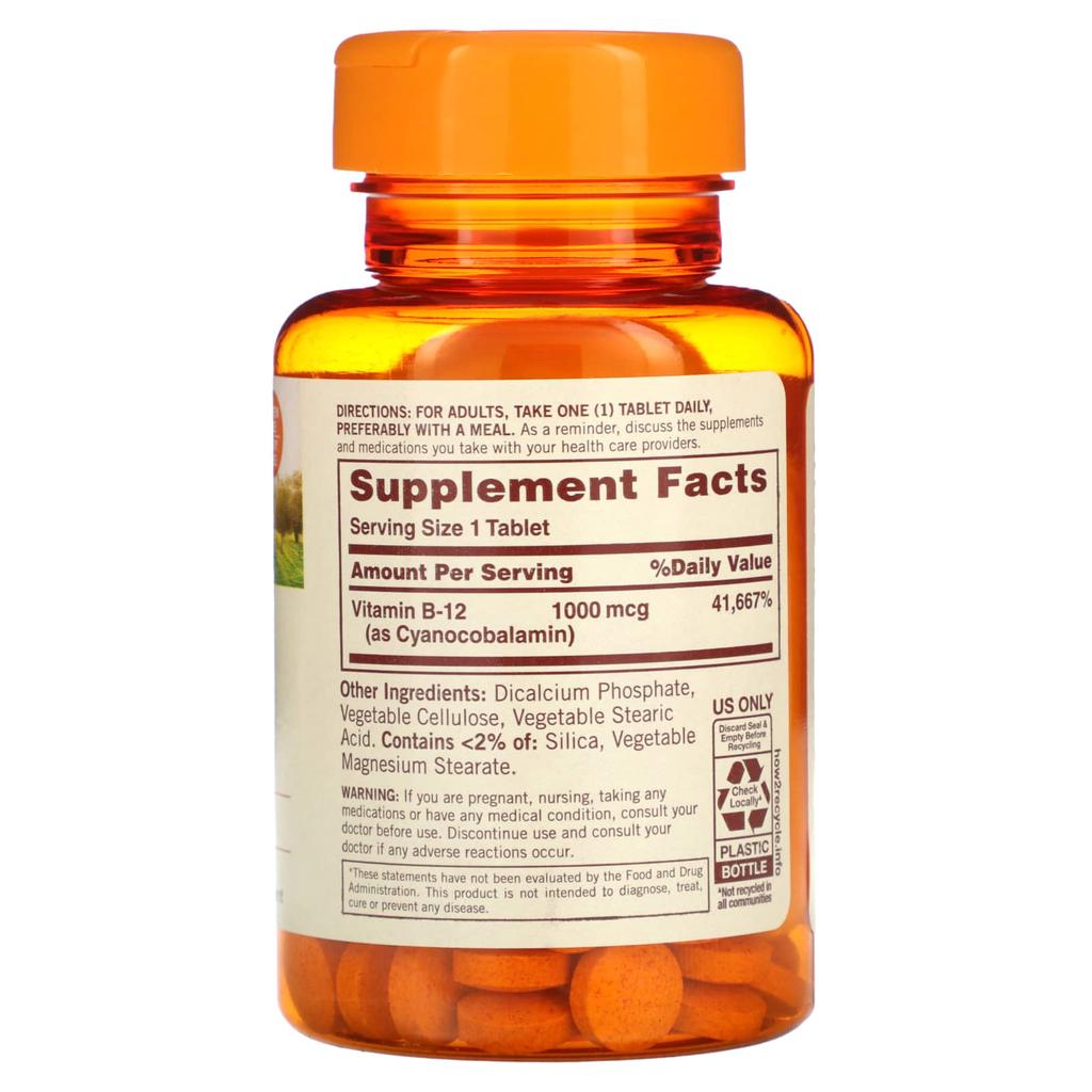 High Dose B-12, 1000 Mcg, 60 Tablets