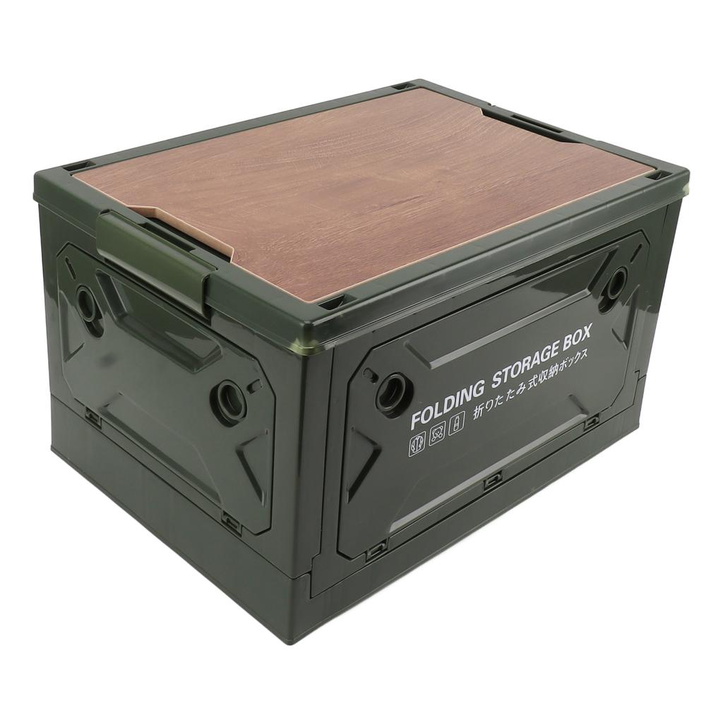 Collapsible Camping Storage Box Pulley Design Waterproof 5 Sides Opening Camping Folding Storage