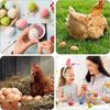 Realistic Wooden Easter Eggs DIY Graffiti Simulated Egg Handmade Holiday Decor Craft for Home Festival Design