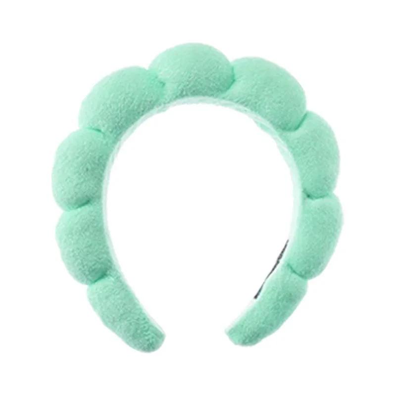 Бархатная повязка для волос с высоким верхом в виде губки и скрученных пончиков, высококачественная повязка для волос, аксессуары для волос, однотонная повязка для волос