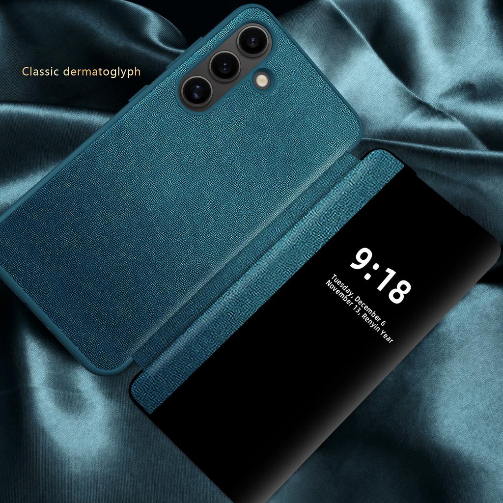 Применимо к чехлу для мобильного телефона Samsung s11 простой кожаный чехол-книжка с боковым окном s11ultra полноразмерный противоударный защитный чехол бизнес