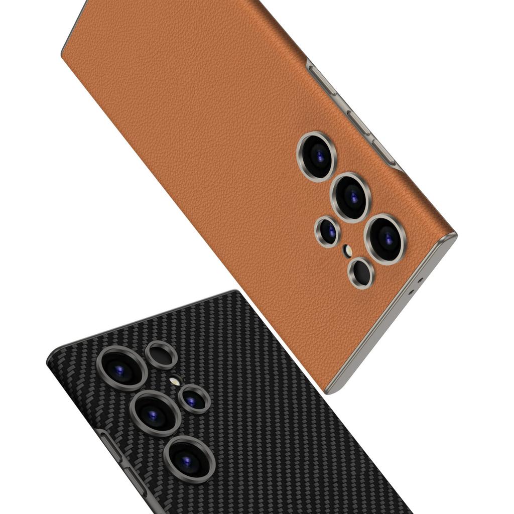 Чехол для мобильного телефона Samsung S24Ultra Изогнутый Чехол на всю переднюю часть Модный Однотонный Чехол S24U Защитный Чехол